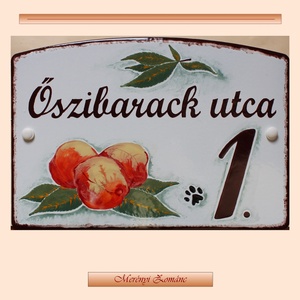 Tűzzománc házszám táblák., Otthon & Életmód, Ház & Kert, Házszám, Tűzzománc, Festett tárgyak, MESKA