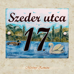 Tűzzománc házszám táblák. - Meska.hu