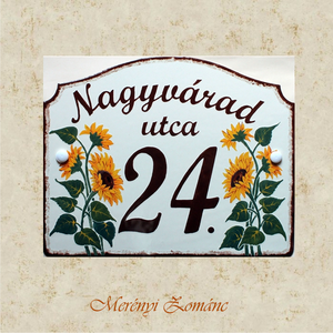 Tűzzománc házszám táblák. - Meska.hu