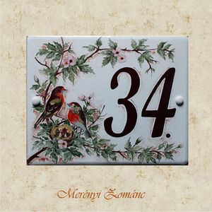 Tűzzománc házszám táblák. - Meska.hu