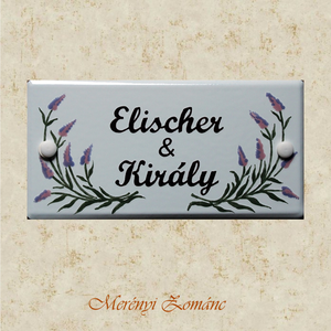 Tűzzománc névtábla. - Meska.hu