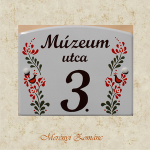 Tűzzománc házszám táblák., Otthon & Életmód, Ház & Kert, Házszám, Tűzzománc, Festett tárgyak, MESKA
