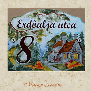Tűzzománc házszám táblák. - otthon & életmód - ház & kert - házszám - Meska.hu