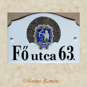 Tűzzománc házszám táblák. - Meska.hu