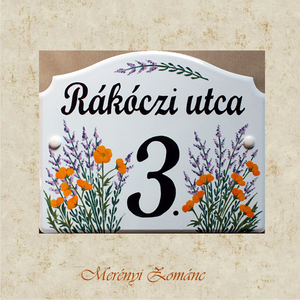  Házszámtábla. - Meska.hu