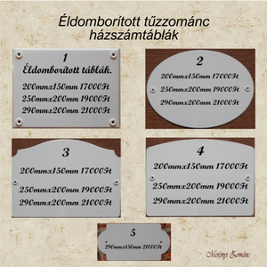  Házszámtábla. - otthon & életmód - ház & kert - házszám - Meska.hu