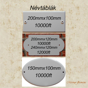 Tűzzománc névtábla. - otthon & életmód - ház & kert - névtábla - Meska.hu