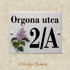 Tűzzománc házszám táblák., Otthon & Életmód, Ház & Kert, Házszám, Tűzzománc, Festett tárgyak, MESKA