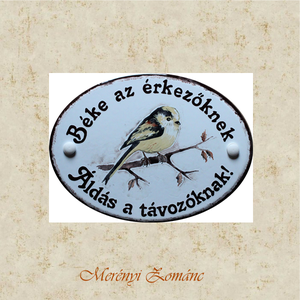 Tűzzománc házszám táblák., Otthon & Életmód, Ház & Kert, Kutyatábla, Tűzzománc, Festett tárgyak, MESKA