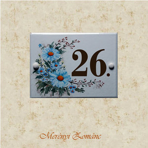 Tűzzománc házszám táblák. - Meska.hu