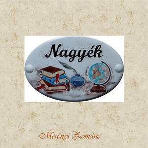 Névtábla., Otthon & Életmód, Ház & Kert, Névtábla, Tűzzománc, Festett tárgyak, MESKA