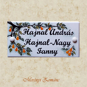 Tűzzománc házszám táblák. - Meska.hu