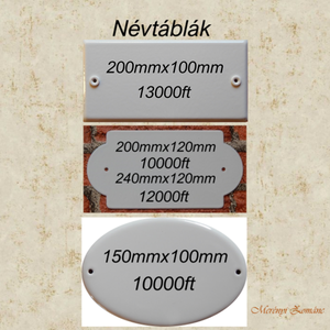 Tűzzománc névtábla. - otthon & életmód - ház & kert - isten hozott tábla - Meska.hu