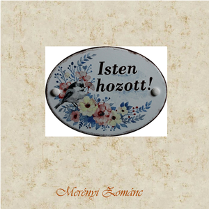 Tűzzománc házszám táblák. Üdvözlő tábla., Otthon & Életmód, Ház & Kert, Házszám, Tűzzománc, Festett tárgyak, MESKA