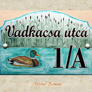 Tűzzománc házszám táblák. - Meska.hu