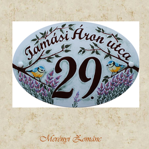 Tűzzománc házszám táblák., Otthon & Életmód, Ház & Kert, Házszám, Tűzzománc, Festett tárgyak, MESKA