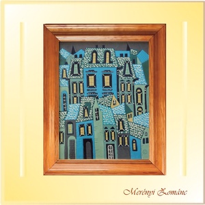 Tűzzománc kép , Művészet, Festmény, Tűzzománc, Tűzzománc, Festészet, MESKA