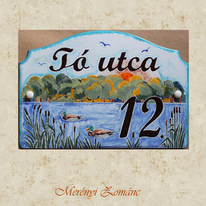 Tűzzománc házszám táblák. - Meska.hu