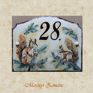 Tűzzománc házszám táblák. - Meska.hu