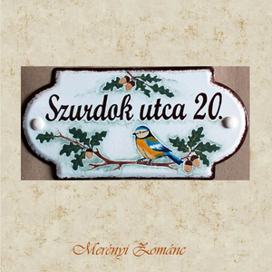 Tűzzománc házszám táblák. - Meska.hu