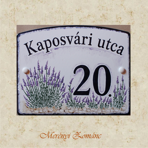 Tűzzománc házszám táblák., Otthon & Életmód, Ház & Kert, Házszám, Tűzzománc, Festett tárgyak, MESKA