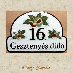 Házszámtábla. - Meska.hu