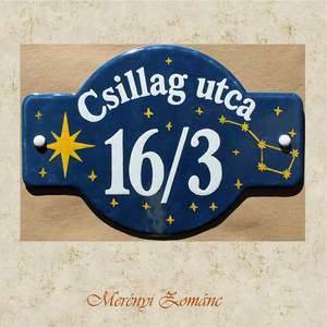  Házszámtábla.  - Meska.hu