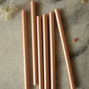 Rosegold pecsétviaszrudak olvasztópisztolyhoz - 6 darab - esküvő - meghívó & kártya - esküvői pecsét, bélyegző - pecsétviasz rúd - Meska.hu