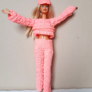 kötött Barbie baba szabadidő ruha - játék & sport - baba & babaház - barbie ruhák - Meska.hu