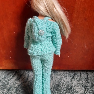 Többszínű, kötött Barbie baba szabadidő ruha szett - játék & sport - baba & babaház - barbie ruhák - Meska.hu