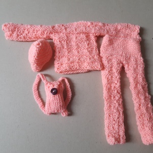 kötött Barbie baba szabadidő ruha - Meska.hu