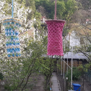 kézzel horgolt lampion, függő, Otthon & Életmód, Ház & Kert, Kerti lámpa, Horgolás, MESKA
