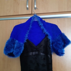 Kézzel kötött vállmelegítő, bolero - esküvő - kiegészítők - bolero és válltakaró - Meska.hu