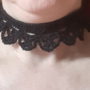 Choker, horgolt nyakpánt - ékszer - nyaklánc - nyakpánt, gallér - Meska.hu