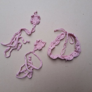 Horgolt babalábdísz, babafejpánt szett - baba - mama - babaruházat - baba fejpánt - Meska.hu