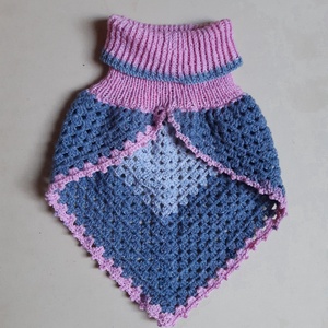 Horgolt garbós sál - ruha & divat - sál, sapka, kendő - sál - Meska.hu