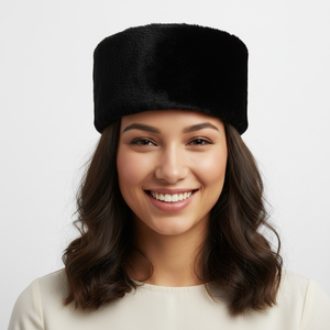 Téli bundás női sapka  - Meska.hu