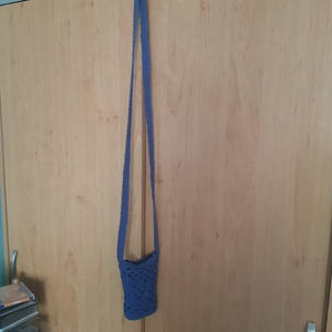 világoskék horgolt fesztivál táska  - táska & tok - pénztárca & más tok - telefontok - Meska.hu