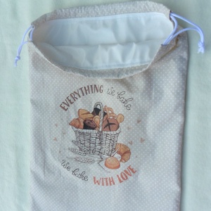 Kenyeres zsák - PUL béléssel - 2 minta, 2 rétegvariáció - otthon & életmód - konyhafelszerelés, tálalás - konyhai tárolás - kenyértartó - Meska.hu