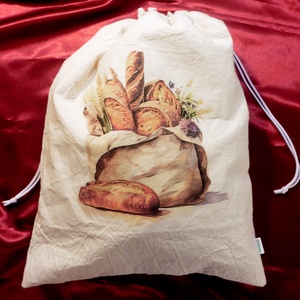 Frissen tartó kenyeres zsák PUL betéttel - otthon & életmód - konyhafelszerelés, tálalás - konyhai tárolás - kenyértartó - Meska.hu