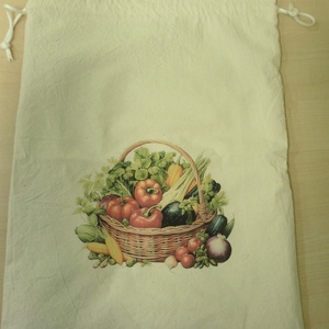 Frissen tartó zöldséges, gyümölcsös zsák PUL betéttel - otthon & életmód - konyhafelszerelés, tálalás - konyhai tárolás - kenyértartó - Meska.hu