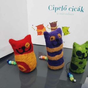 Cipelő cicák 100% gyapjúból - játék & sport - plüssállat & játékfigura - más figura - Meska.hu