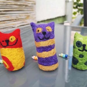 Cipelő cicák 100% gyapjúból - játék & sport - plüssállat & játékfigura - más figura - Meska.hu