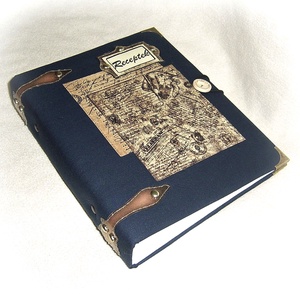 Férfiaknak is- receptgyűjtő gyűrűs mappa  (füzet) A5 -  - Meska.hu