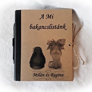 Pénzátadó bakancslista esküvőre,borítékkal és golyóstollal, nászajándék, gyűrűs mappa,napló,emlékkönyv,fényképalbum  -  - Meska.hu