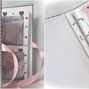 Textil borítású baba fényképalbum, napló, fotóalbum, babakönyv, babanapló -  - Meska.hu