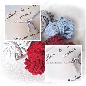 Kötélceremónia, esküvő ,polgári ceremónia, fehér fa,fa falikép,  nászajándék, évforduló,szerelem, valentin -  - Meska.hu