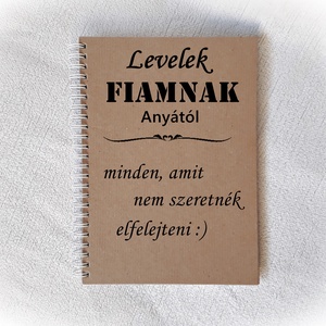 Levelek gyermekemnek, napló, jegyzetfüzet,rusztikus stílusban, személyre szabható -A5 méret, könyv, baba napló -  - Meska.hu