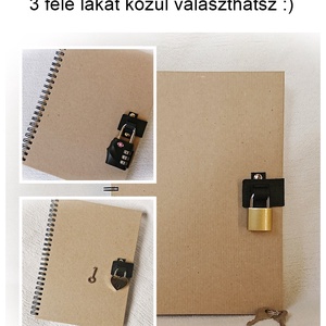 Újratervező, újragondoló napló, Loading mintával , jegyzetfüzet, A5 méret, emlékkönyv - otthon & életmód - papír, írószer - jegyzetfüzet & napló - Meska.hu