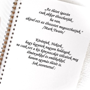 Esküvői ajándék ötlet, bakancslista, nászajándék ötlet, belül borítékkal, pénzátadó, napló, névre szóló  - esküvő - emlék & ajándék - nászajándék - Meska.hu